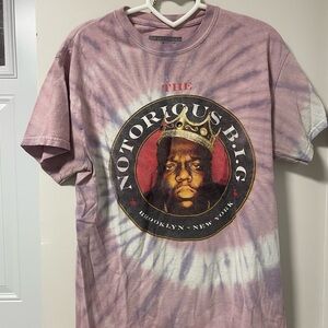 Vintage Style Notorious B.I.G. Tie-Dye Graphic Tee – Brooklyn Hip Hop Legend